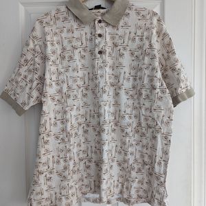 Vintage Woolrich fishing theme Polo shirt